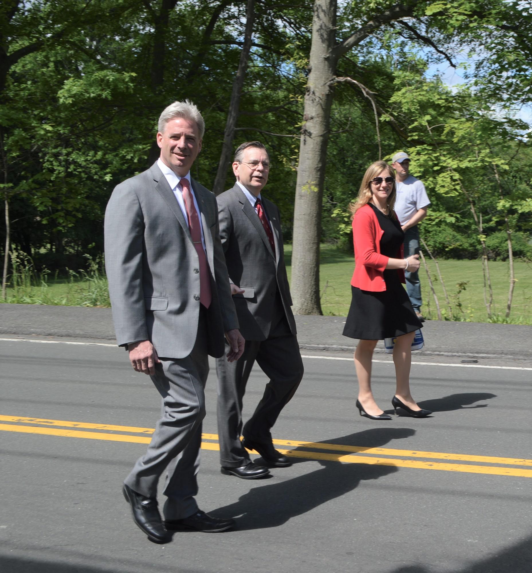 Sullivan and Hoehmann march in Congers Parade Sullivan and Hoehmann march in Congers Parade