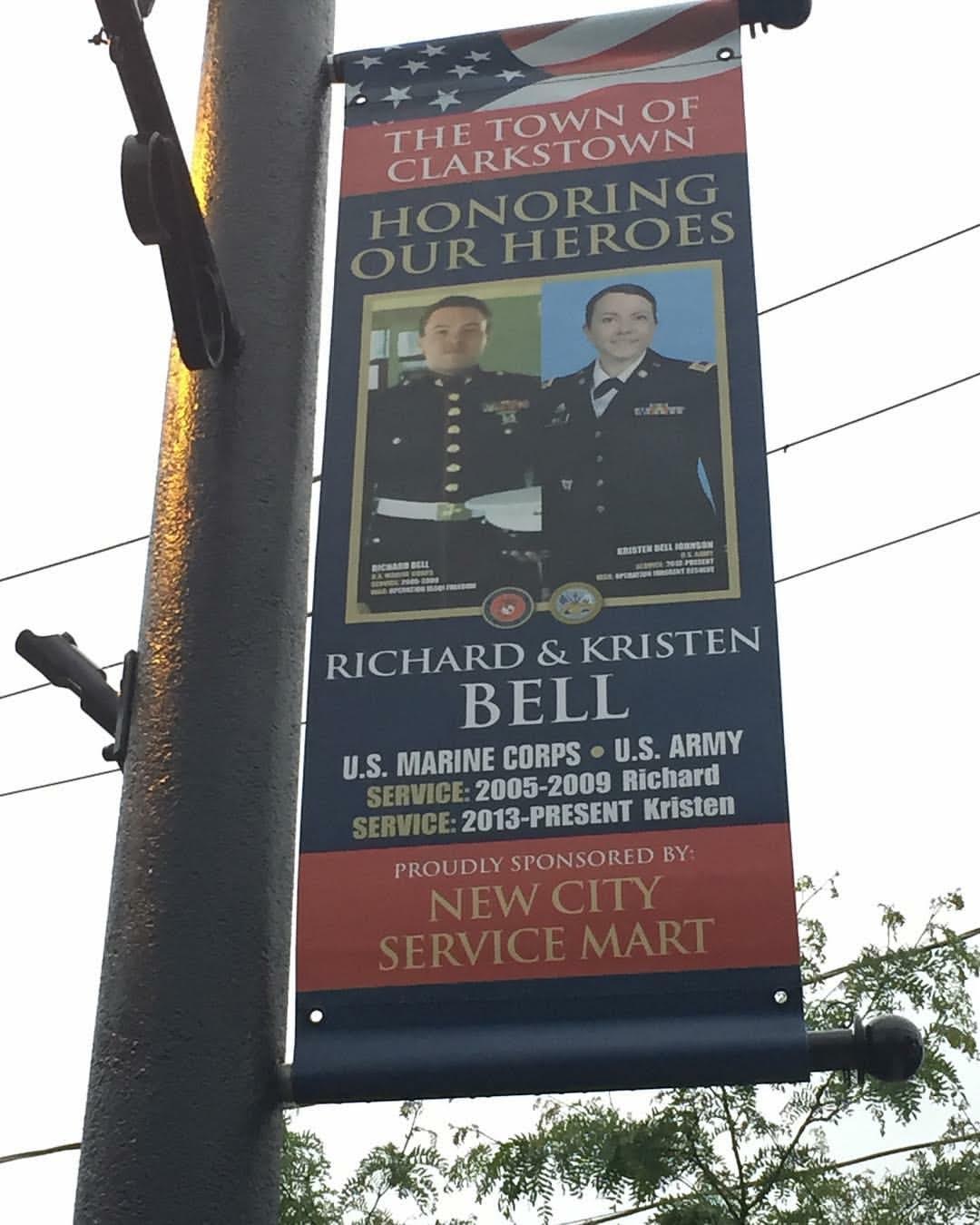 TOWN OF CLARKSTOWN DISPLAYS MILITARY TRIBUTE BANNERS FOR MEMORIAL DAY TOWN OF CLARKSTOWN DISPLAYS MILITARY TRIBUTE BANNERS FOR MEMORIAL DAY
