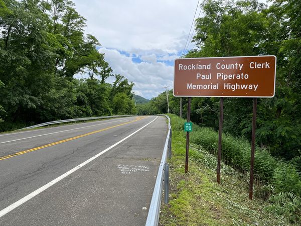 Section of Route 304 officially renamed after former  County Clerk Paul Piperato